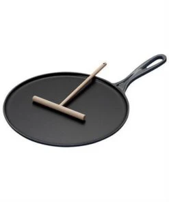 Le Creuset Le Creuster Gietijzeren Pannenkoekpan - Mat Zwart - 27cm 12 Le Creuset Le Creuster Gietijzeren Pannenkoekpan - Mat Zwart - 27cm -Kookwereld Winkel 1000x1200 1