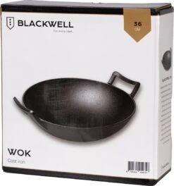 Blackwell Wadjan Wokpan - Gietijzer - 36 Cm - Zwart -Kookwereld Winkel 1123x1200