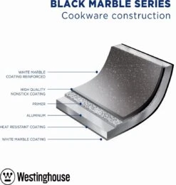 Westinghouse Grillpan - Ø 28 Cm - Zwart Marmer - Geschikt Voor Alle Warmtebronnen Inclusief Inductie - Steakpan Met Antiaanbaklaag- Aluminium 10 Westinghouse Grillpan - Ø 28 Cm - Zwart Marmer - Geschikt Voor Alle Warmtebronnen Inclusief Inductie - Steakpan Met Antiaanbaklaag- Aluminium -Kookwereld Winkel 1138x1200 5