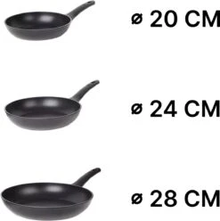 Masterchef Koekenpannen | 3-Delige Koekenpannenset | Inclusief 3 Inclusief Signature Collection Masterchef Messen | Ø 20, 24 En 28 Cm | Geschikt Voor Verschillende Warmtebronnen | Inductie, Elektrisch, Gas En Keramisch Pannenset | Vrij Van PFOA 5 Masterchef Koekenpannen | 3-Delige Koekenpannenset | Inclusief 3 Inclusief Signature Collection Masterchef Messen | Ø 20, 24 En 28 Cm | Geschikt Voor Verschillende Warmtebronnen | Inductie, Elektrisch, Gas En Keramisch Pannenset | Vrij Van PFOA -Kookwereld Winkel 1193x1200