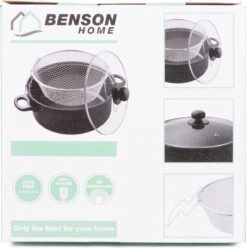 Benson Frituurpan Met Korf - Ø 26 Cm - Carbonstaal Met Marmer Coating -Kookwereld Winkel 1195x1200 3