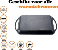 Kicinn Grillplaat - Gietijzer - Geëmailleerd - Incl. Accessoires - Ø 33 X 21.8 Cm (LxB) 10 Kicinn Grillplaat - Gietijzer - Geëmailleerd - Incl. Accessoires - Ø 33 X 21.8 Cm (LxB) -Kookwereld Winkel 1200x1045 1