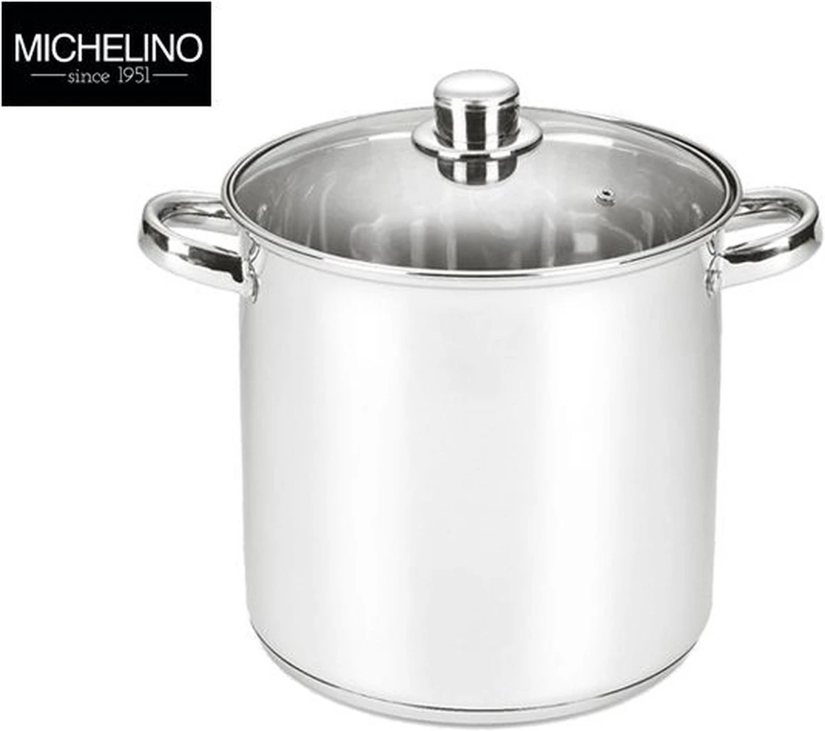 Michelino XXL Soeppan - 17 Liter - RVS - Vaatwasserbestendigd - Ø32 Cm 2 Michelino XXL Soeppan - 17 Liter - RVS - Vaatwasserbestendigd - Ø32 Cm - Afbeelding 2