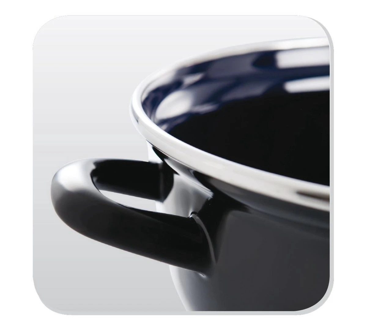 BK Fortalit Frituurpan Ø24 Cm - Zwart - Emaille - Inductie 3 BK Fortalit Frituurpan Ø24 Cm - Zwart - Emaille - Inductie - Afbeelding 3