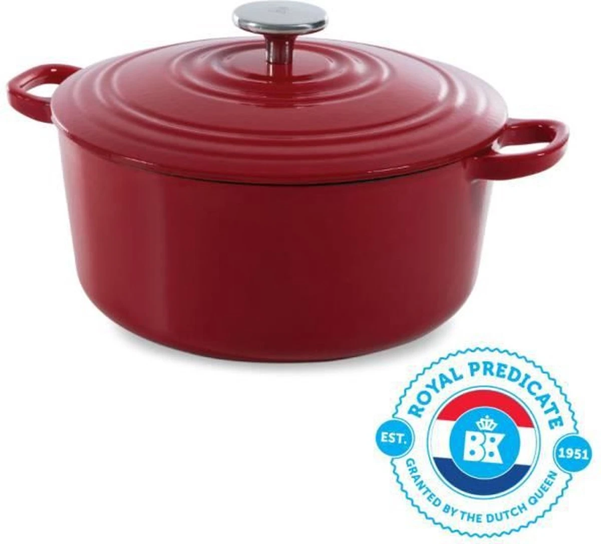 BK Bourgogne Braadpan Ø 28 Cm - Rood - Gietijzer - Inductie 12 BK Bourgogne Braadpan Ø 28 Cm - Rood - Gietijzer - Inductie - Afbeelding 12