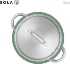Sola Pannenset Blizz - 4 Delig - Ø Cm - Zilver - RVS - Sandwichbodem 20 Sola Pannenset Blizz - 4 Delig - Ø Cm - Zilver - RVS - Sandwichbodem -Kookwereld Winkel 1200x1098