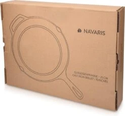 Navaris Gietijzeren Koekenpan - Braadpan Van Gietijzer - Ronde Skillet - Geschikt Voor Alle Warmtebronnen - Ø 25 Cm - Ovenbestendig Tot 260?graden 11 Navaris Gietijzeren Koekenpan - Braadpan Van Gietijzer - Ronde Skillet - Geschikt Voor Alle Warmtebronnen - Ø 25 Cm - Ovenbestendig Tot 260?graden -Kookwereld Winkel 1200x1109
