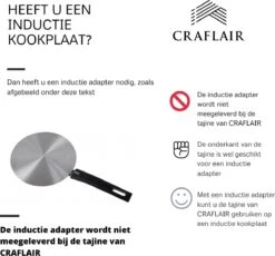 CRAFLAIR ~ Tajine ~ Ø 30 Cm ~ Geschikt Voor Inductie - Adapter ~ Handgemaakt ~ Geglazuurd Keramiek -Kookwereld Winkel 1200x1118 1