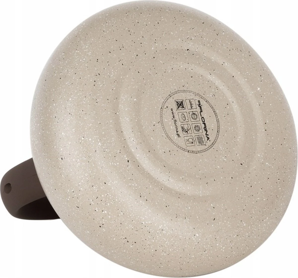 Florina Lava Fluitketel RVS Met Steen Coating 2,5L Voor Alle Warmtebronnen - Waterketel - Waterkoker - Cool Touch Handvat - Bruin / Beige 4 Florina Lava Fluitketel RVS Met Steen Coating 2,5L Voor Alle Warmtebronnen - Waterketel - Waterkoker - Cool Touch Handvat - Bruin / Beige - Afbeelding 4