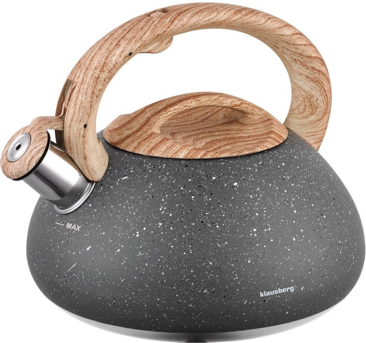 Klausberg KB-7250 Fluitketel - 2,7L - Rvs - Alle Warmtebronnen 1 Klausberg KB-7250 Fluitketel - 2,7L - Rvs - Alle Warmtebronnen