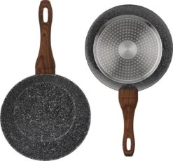 Edënbërg Stonetec Line - Wokpan Keramisch - 24 Cm - 3-laags Anti-aanbaklaag! -Kookwereld Winkel 1200x1124