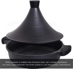 Aluminium Tajine Agadir- Matt Black Geschikt Ook Voor Inductie 12 Aluminium Tajine Agadir- Matt Black Geschikt Ook Voor Inductie -Kookwereld Winkel 1200x1131 5