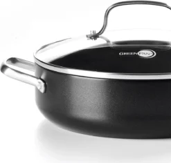 GreenPan Copenhagen Stoofpan Met Deksel En Extra Handvat 28cm/4.3L -Kookwereld Winkel 1200x1147