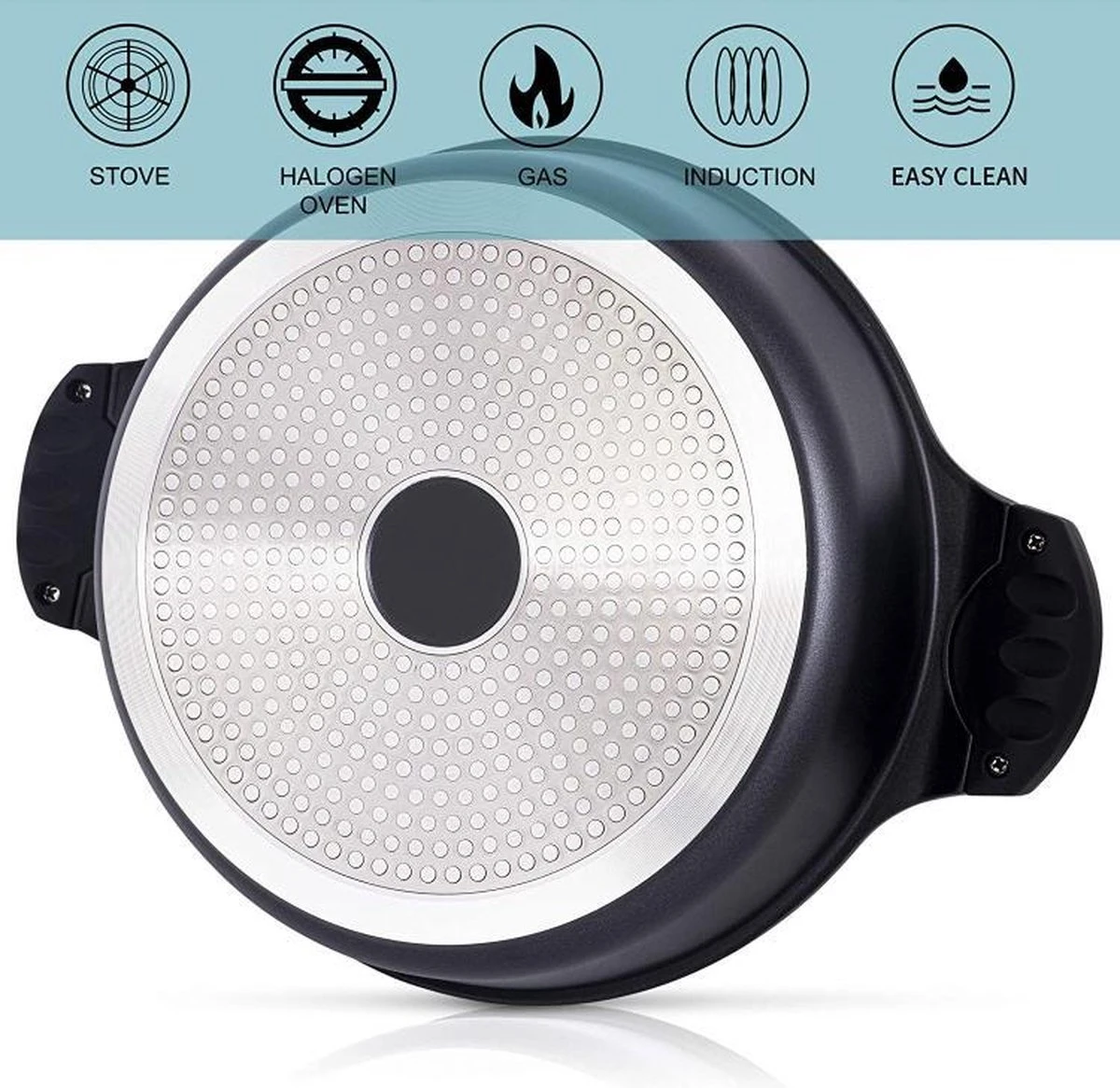 Aluminium Tajine Agadir- Matt Black Geschikt Ook Voor Inductie 2 Aluminium Tajine Agadir- Matt Black Geschikt Ook Voor Inductie - Afbeelding 2