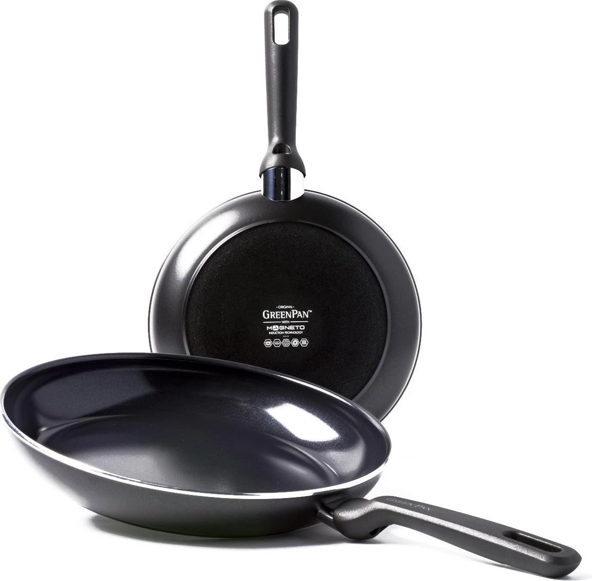 GreenPan Memphis Keramische Koekenpannenset - Ø24 + Ø28 Cm - PFAS-vrij 1 GreenPan Memphis Keramische Koekenpannenset - Ø24 + Ø28 Cm - PFAS-vrij