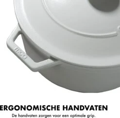 MOA Gietijzeren Braadpan - Inhoud 7,2 Liter - 30CM - Rond - Alle Warmtebronnen - Ook Voor Inductie - Gewicht 7,3 Kg - Wit - C30W 9 MOA Gietijzeren Braadpan - Inhoud 7,2 Liter - 30CM - Rond - Alle Warmtebronnen - Ook Voor Inductie - Gewicht 7,3 Kg - Wit - C30W -Kookwereld Winkel 1200x1181 11