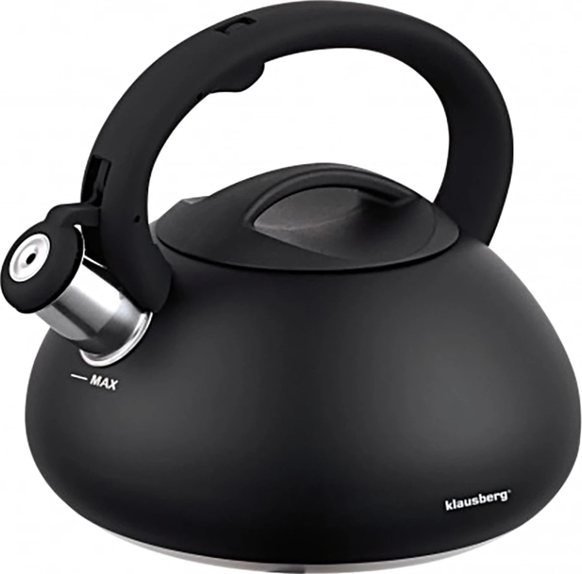 Fluitketel Waterkoker Mat Zwart 2.7 L ‘’Black Amethyst‘’ RVS – Inductie - Vatwasser 4 Fluitketel Waterkoker Mat Zwart 2.7 L ‘’Black Amethyst‘’ RVS – Inductie - Vatwasser - Afbeelding 4