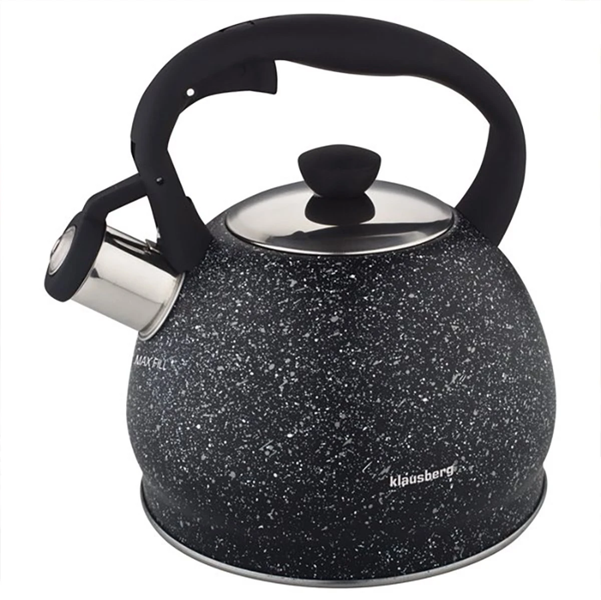 Fluitketel Inductie Gas Waterkoker 2.0 L ‘’Cosenza’’ Mat Zwart RVS 5 Fluitketel Inductie Gas Waterkoker 2.0 L ‘’Cosenza’’ Mat Zwart RVS - Afbeelding 5