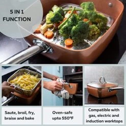 Nuovva Koperen Frituurpan, Met Diepe Zijkanten & Deksel 16 Nuovva Koperen Frituurpan, Met Diepe Zijkanten & Deksel -Kookwereld Winkel 1200x1200 1048