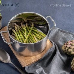 Sola Steelpan Profiline Deluxe - Ø 16 Cm - Zilver - RVS - Sandwichbodem 8 Sola Steelpan Profiline Deluxe - Ø 16 Cm - Zilver - RVS - Sandwichbodem -Kookwereld Winkel 1200x1200 1070