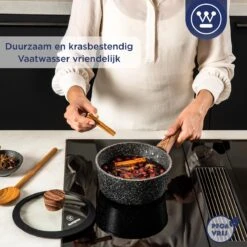 Westinghouse Steelpan Inductie - Ø 20 Cm - Zwart Marmer - Speciale Editie 10 Westinghouse Steelpan Inductie - Ø 20 Cm - Zwart Marmer - Speciale Editie -Kookwereld Winkel 1200x1200 1083