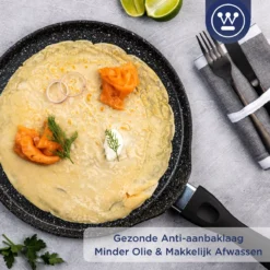 Westinghouse Black Marble - Pannenkoekenpan Inductie - Ø 28 Cm - Zwart Marmer 13 Westinghouse Black Marble - Pannenkoekenpan Inductie - Ø 28 Cm - Zwart Marmer -Kookwereld Winkel 1200x1200 135