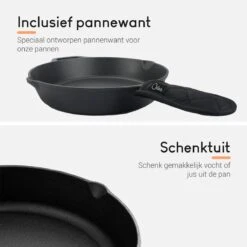 Ocina Gietijzeren Pan – ø30,5cm - Skillet - Koekenpan – Hapjespan – Koekenpan Inductie – Koekenpannenset - Gietijzeren Pan Bbq - Gietijzer -Kookwereld Winkel 1200x1200 138