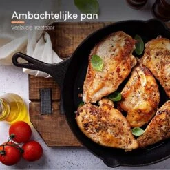 Ocina Gietijzeren Pan – ø30,5cm - Skillet - Koekenpan – Hapjespan – Koekenpan Inductie – Koekenpannenset - Gietijzeren Pan Bbq - Gietijzer -Kookwereld Winkel 1200x1200 140