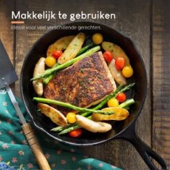 Ocina Gietijzeren Pan – ø30,5cm - Skillet - Koekenpan – Hapjespan – Koekenpan Inductie – Koekenpannenset - Gietijzeren Pan Bbq - Gietijzer -Kookwereld Winkel 1200x1200 141