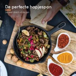 Ocina Gietijzeren Pan – ø30,5cm - Skillet - Koekenpan – Hapjespan – Koekenpan Inductie – Koekenpannenset - Gietijzeren Pan Bbq - Gietijzer -Kookwereld Winkel 1200x1200 142