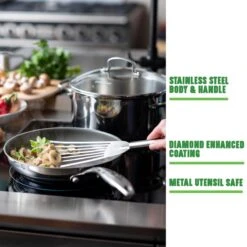 GreenChef Profile Plus Koekenpan 24cm - Zilverkleurig - Inductie - PFAS-vrij -Kookwereld Winkel 1200x1200 189