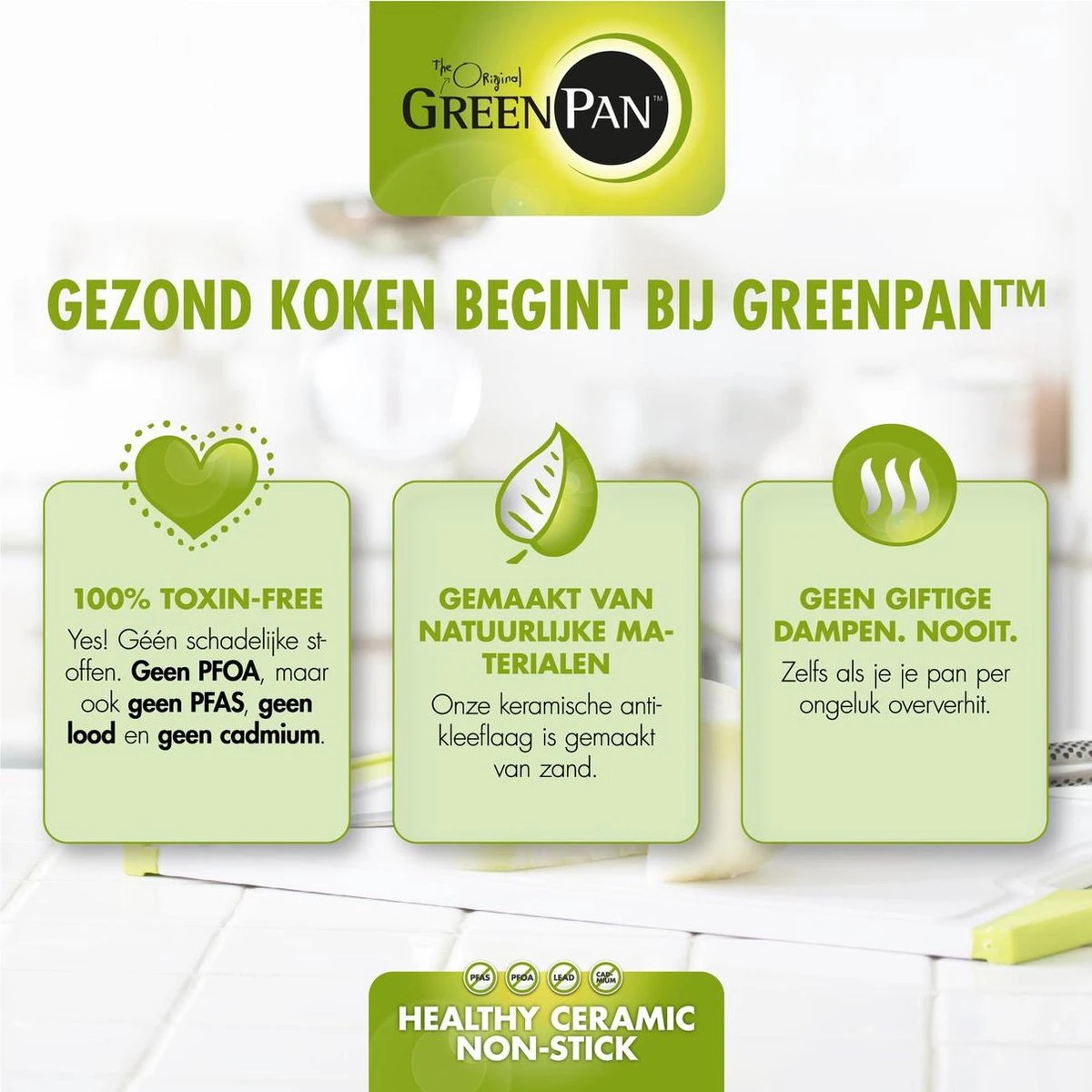 GreenPan Memphis Keramische Koekenpannenset - Ø24 + Ø28 Cm - PFAS-vrij 20 GreenPan Memphis Keramische Koekenpannenset - Ø24 + Ø28 Cm - PFAS-vrij - Afbeelding 20