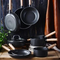 GreenChef Vintage Wokpan 28cm/3.7L - Zwart - Inductie - PFAS-vrij -Kookwereld Winkel 1200x1200 431