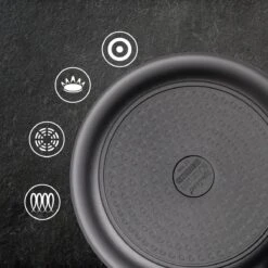 Rosmarino Black Line - Wokpan - Ø30cm - 100% PFAS & PFOA Vrij - Gegoten Aluminium - Non-stick Minerale Coating - Ergonomische Handgreep - Geschikt Voor Alle Warmtebronnen & Vaatwasser -Kookwereld Winkel 1200x1200 472