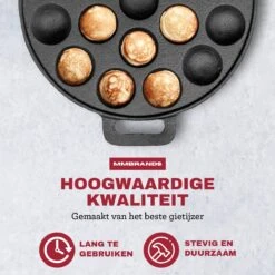 MM Brands Poffertjespan - Poffertjesmaker - Inductie / Oven / BBQ - Inclusief Handvat, Borstel En Vorken 10 MM Brands Poffertjespan - Poffertjesmaker - Inductie / Oven / BBQ - Inclusief Handvat, Borstel En Vorken -Kookwereld Winkel 1200x1200 488