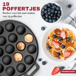 MM Brands Poffertjespan - Poffertjesmaker - Inductie / Oven / BBQ - Inclusief Handvat, Borstel En Vorken 11 MM Brands Poffertjespan - Poffertjesmaker - Inductie / Oven / BBQ - Inclusief Handvat, Borstel En Vorken -Kookwereld Winkel 1200x1200 489