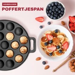MM Brands Poffertjespan - Poffertjesmaker - Inductie / Oven / BBQ - Inclusief Handvat, Borstel En Vorken 15 MM Brands Poffertjespan - Poffertjesmaker - Inductie / Oven / BBQ - Inclusief Handvat, Borstel En Vorken -Kookwereld Winkel 1200x1200 493