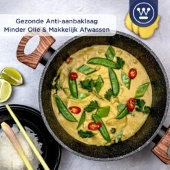 Westinghouse Kookpan/Braadpan Inductie - Ø 24 Cm - Zwart Marmer - Speciale Editie 13 Westinghouse Kookpan/Braadpan Inductie - Ø 24 Cm - Zwart Marmer - Speciale Editie -Kookwereld Winkel 1200x1200 5