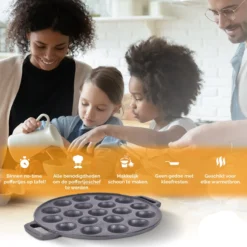 CuisiNoon® Poffertjespan Premium - Complete Poffertjesmaker Set - Inclusief Bakboek -Kookwereld Winkel 1200x1200 504