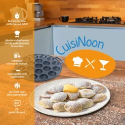 CuisiNoon® Poffertjespan Premium - Complete Poffertjesmaker Set - Inclusief Bakboek -Kookwereld Winkel 1200x1200 505