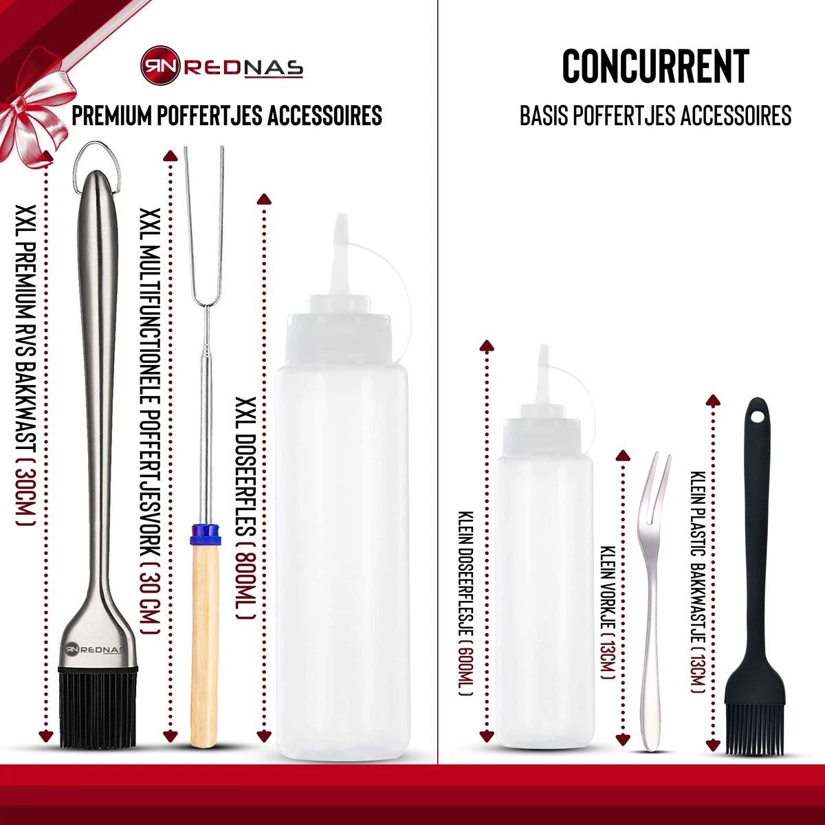 Rednas Poffertjespan Pakket - Incl. Luxe Giftbox - Incl.Bakkwast/Vork/Doseerfles - RVS/Gietijzer 6 Rednas Poffertjespan Pakket - Incl. Luxe Giftbox - Incl.Bakkwast/Vork/Doseerfles - RVS/Gietijzer - Afbeelding 6