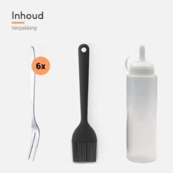 Ocina Poffertjespan Accessoires Set - Doseerfles - Poffertjes Spuitfles - 6x Poffertjes Vork - Kwast - Siliconen Kwast - Bakkwast - Gratis Poffertjes E-Book 12 Ocina Poffertjespan Accessoires Set - Doseerfles - Poffertjes Spuitfles - 6x Poffertjes Vork - Kwast - Siliconen Kwast - Bakkwast - Gratis Poffertjes E-Book -Kookwereld Winkel 1200x1200 529