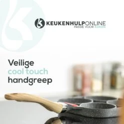 Culistar Pannenkoekenpan Inductie - Pancake Pan - Omeletpan - Omeletmaker - Eierpan - Inclusief Receptenboekje -Kookwereld Winkel 1200x1200 560
