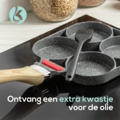 Culistar Pannenkoekenpan Inductie - Pancake Pan - Omeletpan - Omeletmaker - Eierpan - Inclusief Receptenboekje -Kookwereld Winkel 1200x1200 566