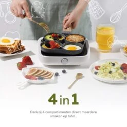 Merkloos Pancake Pan - Omeletpan - Eierpan - Anti Aanbaklaag - PFAS Vrij - Pancake Maker - Geschikt Voor Alle Warmtebronnen - Inductie Pannen -Kookwereld Winkel 1200x1200 591