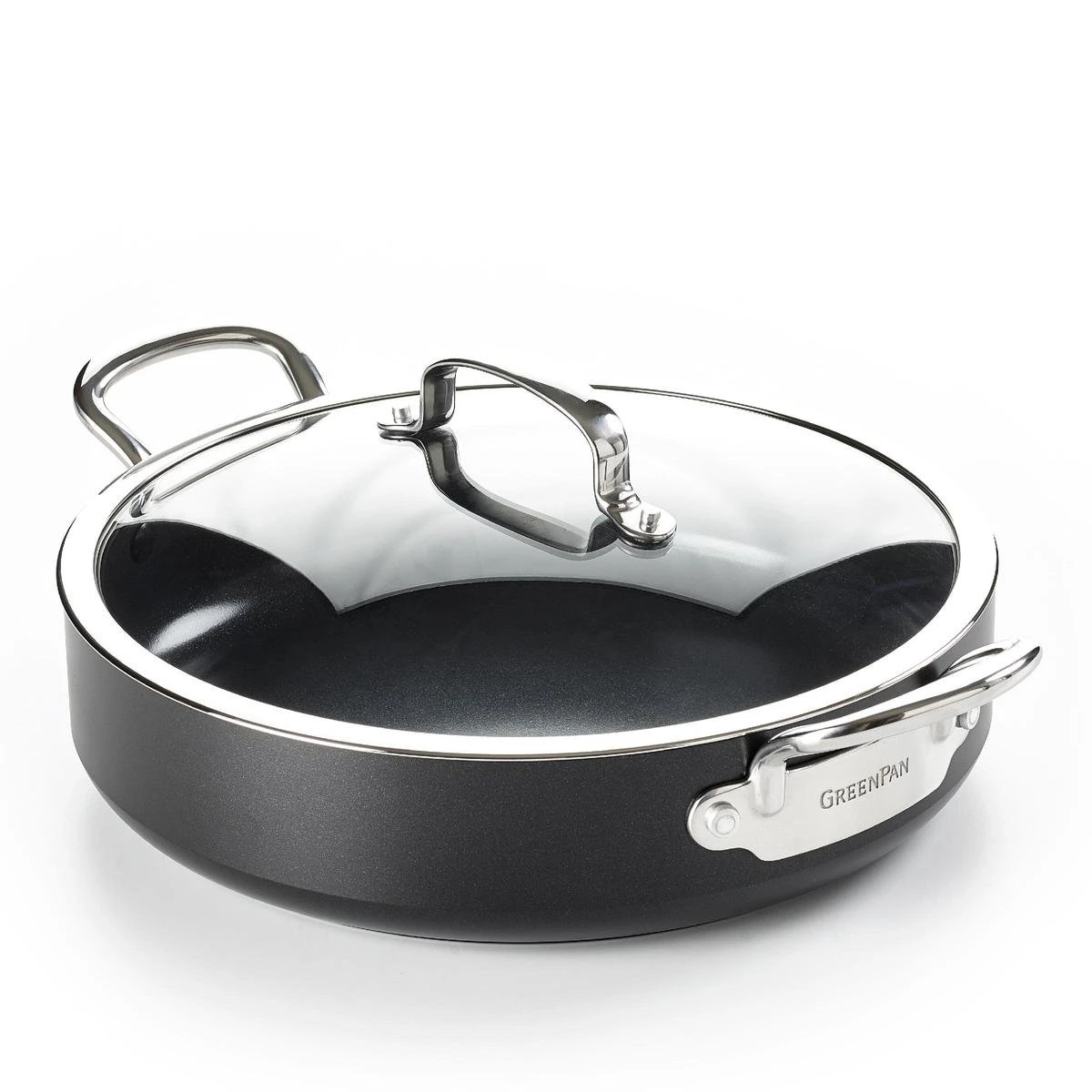 GreenPan Barcelona Infinity Pro Hapjespan Met Deksel 30cm - Zwart - Inductie - PFAS-vrij 11 GreenPan Barcelona Infinity Pro Hapjespan Met Deksel 30cm - Zwart - Inductie - PFAS-vrij - Afbeelding 11