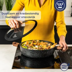 Westinghouse Hapjespan Inductie - Ø 32 Cm - Zwart Marmer - Speciale Editie - Met Deksel 12 Westinghouse Hapjespan Inductie - Ø 32 Cm - Zwart Marmer - Speciale Editie - Met Deksel -Kookwereld Winkel 1200x1200 662