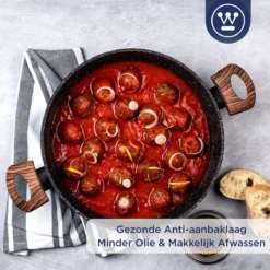 Westinghouse Hapjespan Inductie - Ø 32 Cm - Zwart Marmer - Speciale Editie - Met Deksel 15 Westinghouse Hapjespan Inductie - Ø 32 Cm - Zwart Marmer - Speciale Editie - Met Deksel -Kookwereld Winkel 1200x1200 664