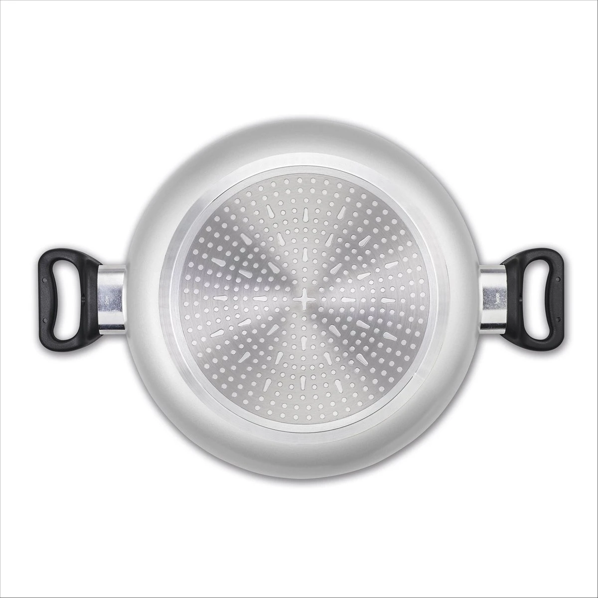 BRABANTIA INDU+ Hapjespan - Keramische Antiaanbaklaag - Met Deksel - Ø 28 Cm - Inductie - Pfas Vrij 2 BRABANTIA INDU+ Hapjespan - Keramische Antiaanbaklaag - Met Deksel - Ø 28 Cm - Inductie - Pfas Vrij - Afbeelding 2