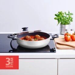 BRABANTIA INDU+ Hapjespan - Keramische Antiaanbaklaag - Met Deksel - Ø 28 Cm - Inductie - Pfas Vrij 9 BRABANTIA INDU+ Hapjespan - Keramische Antiaanbaklaag - Met Deksel - Ø 28 Cm - Inductie - Pfas Vrij -Kookwereld Winkel 1200x1200 671